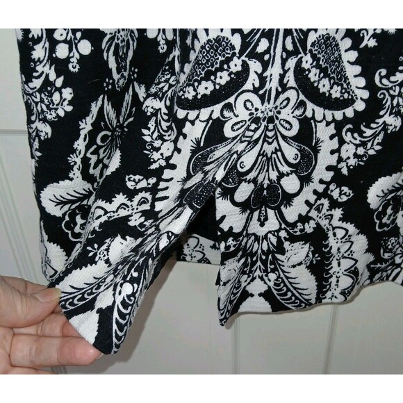 Antonio Melani Black White Damask Floral Sheath Dress Women’s Size 2 Career - Picture 9 of 14